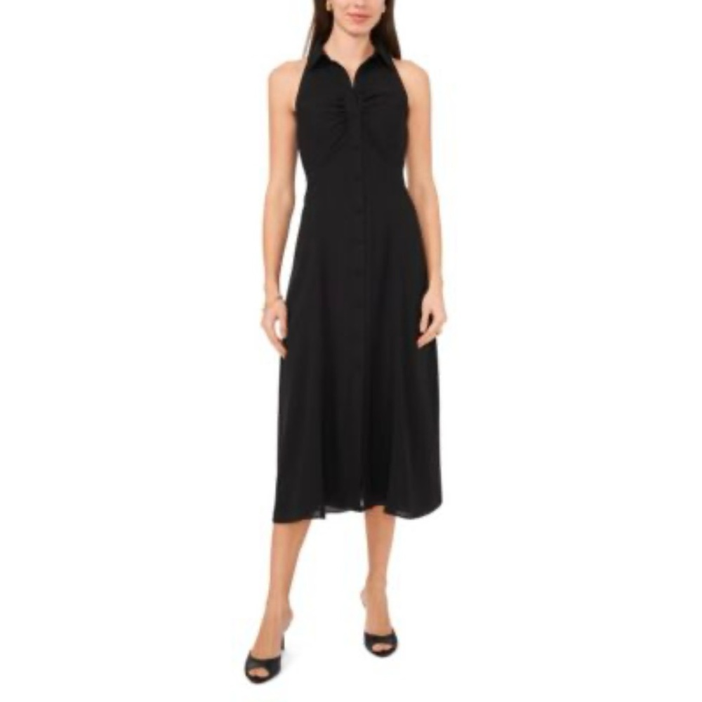 1.STATE Women's Collared Sleeveless Halter Dress